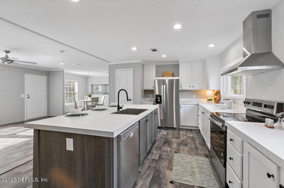 Furnished interior view inside a new home in , Jacksonville (Image 9). Furnished interior view inside a new home in , Jacksonville (Image 9).