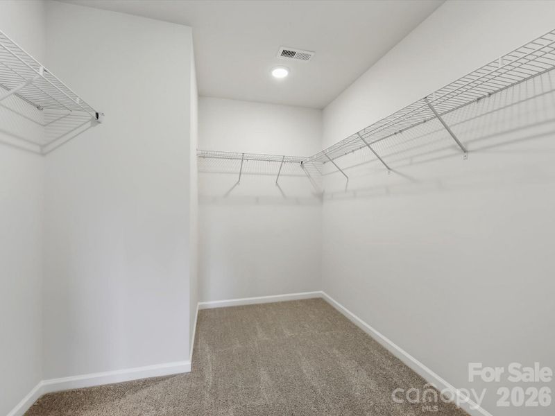 Oversized Closet in Owner's Suite