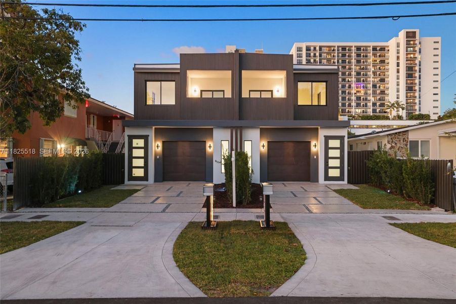 Front exterior of a new home in , Miami, FL, highlighting curb appeal (Image 22). Front exterior of a new home in , Miami, FL, highlighting curb appeal (Image 22).