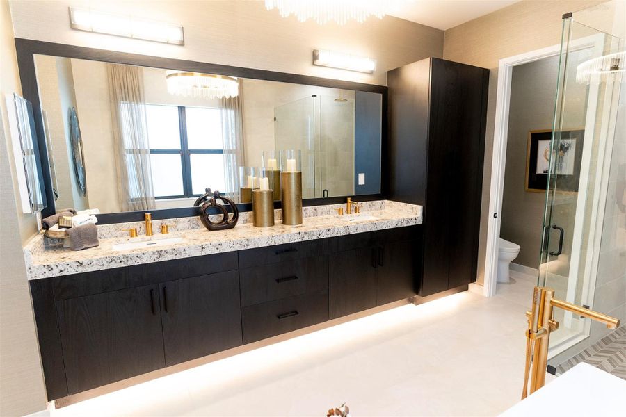 Furnished interior view inside a new home in , Palm Beach Gardens (Image 15). Furnished interior view inside a new home in , Palm Beach Gardens (Image 15).