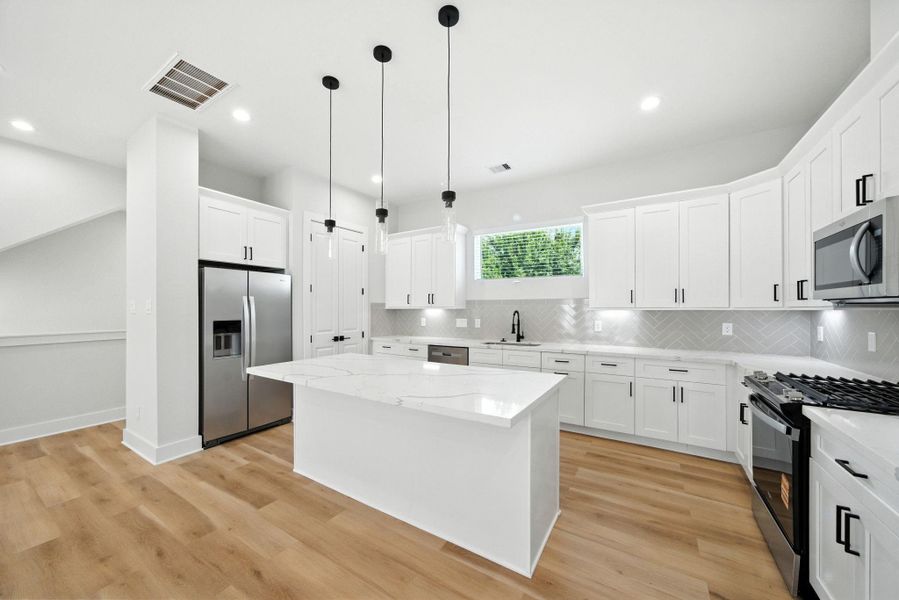 Furnished interior view inside a new home in Bauer Crossing, Houston (Image 3). Furnished interior view inside a new home in Bauer Crossing, Houston (Image 3).