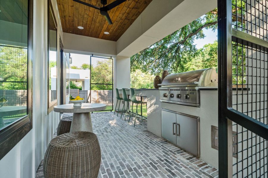 Exterior details and patio area of a home in , Austin (Image 3).