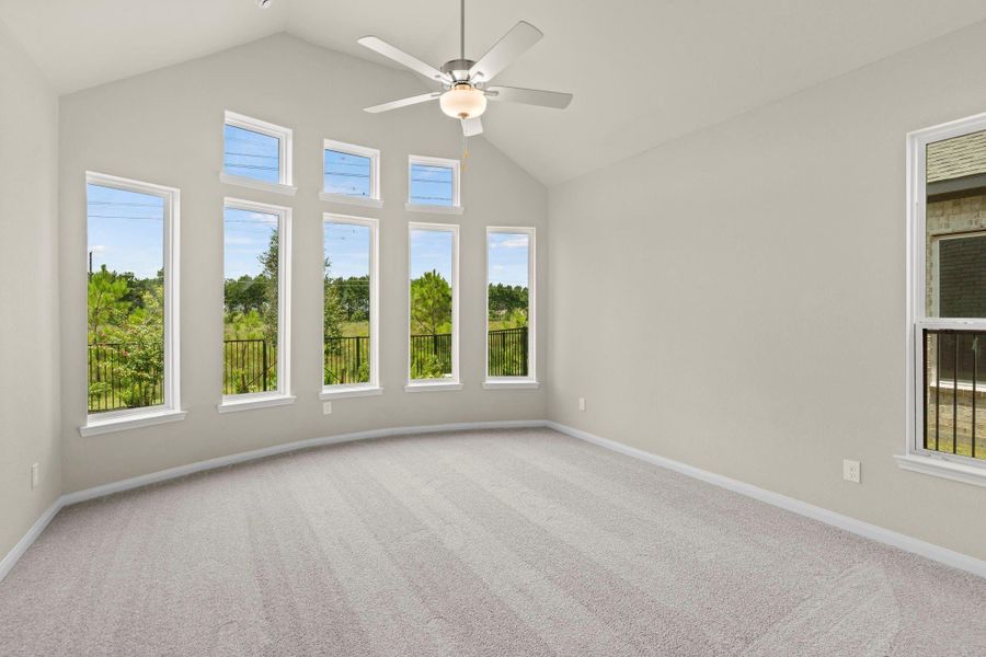 Spacious, unfurnished interior of a new home in Bridgeland, Cypress (Image 29).
