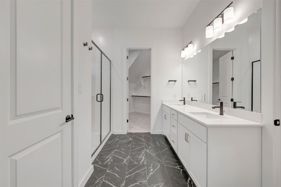 Furnished interior view inside a new home in Estancia West, Manchaca (Image 11).