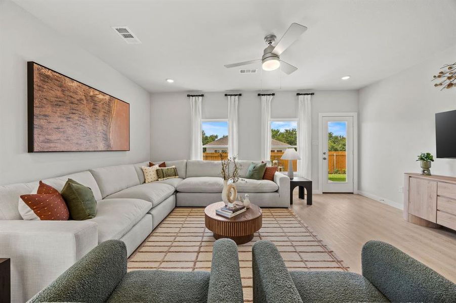Furnished interior view inside a new home in MiraVerde, Crowley (Image 12).