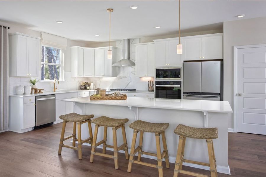 Representative furnished interior of a home built from the Plan 2764 by KB Home in Jade Creek, Chapel Hill (Image 6). Representative furnished interior of a home built from the Plan 2764 by KB Home in Jade Creek, Chapel Hill (Image 6).