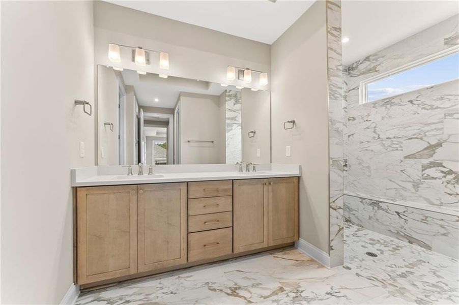 Furnished interior view inside a new home in The Courtyards at Post Road, Cumming (Image 8).