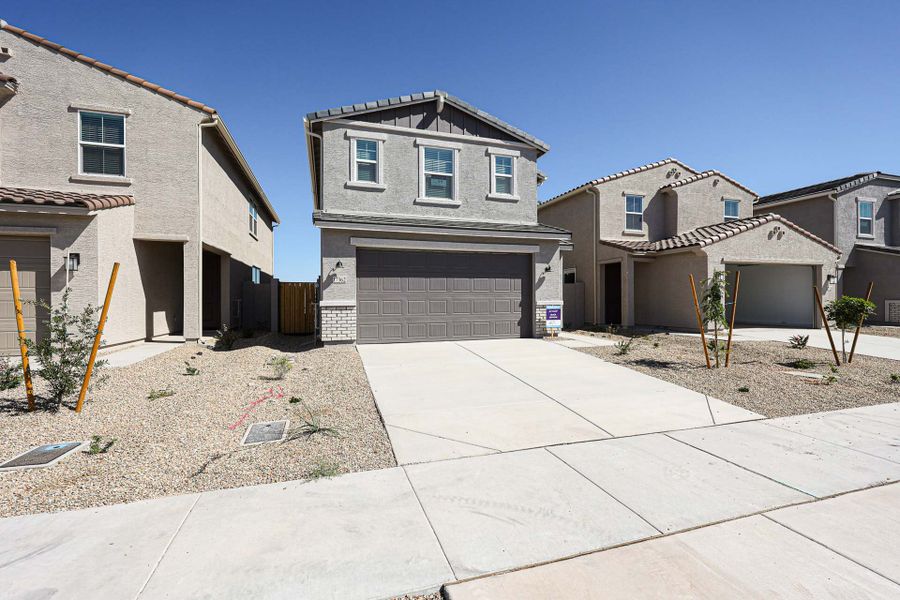 A row of houses. A row of houses.