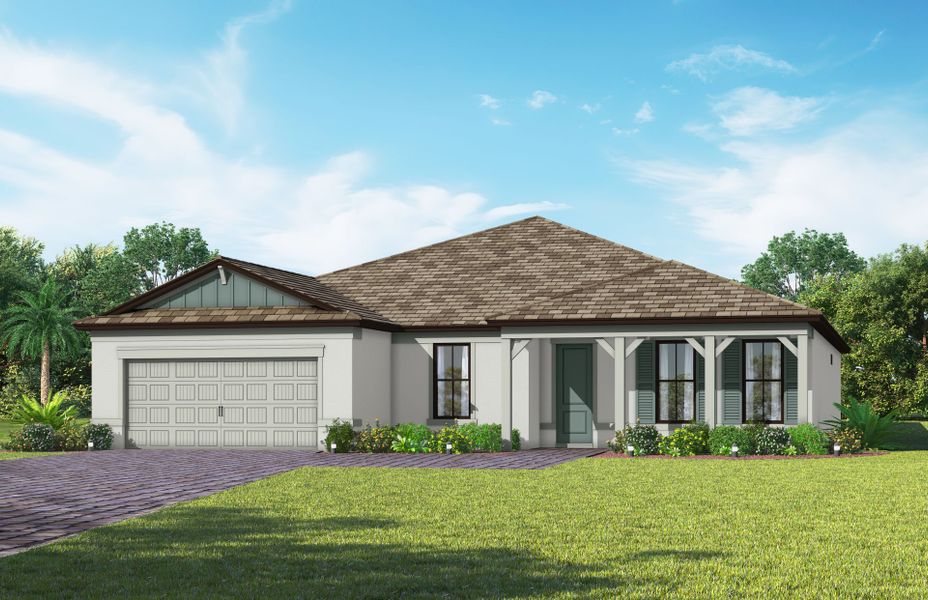 Representative exterior photo of a completed home built from the Stardom by Del Webb in Del Webb Naples, Ave Maria, FL (Image 21).