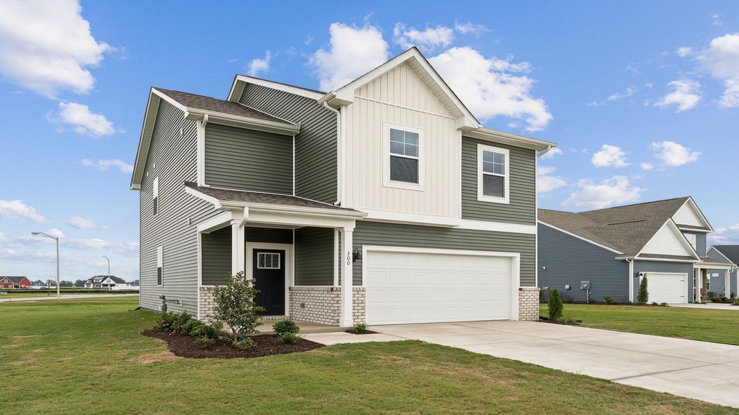 Front exterior of a new home in Tooley Harbor, Elizabeth City, NC, highlighting curb appeal (Image 19).