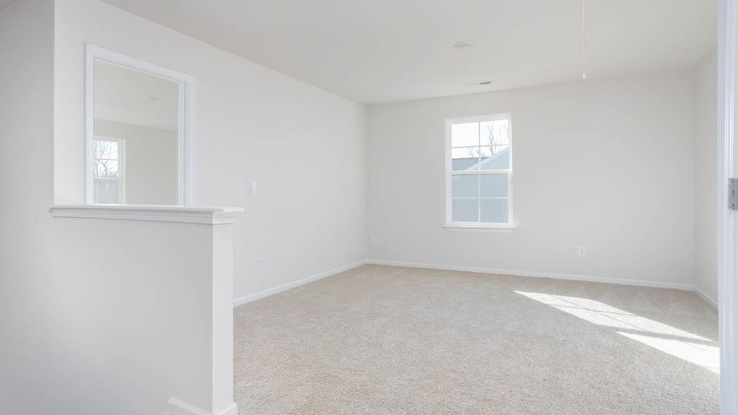 Representative unfurnished interior of a home built from the KYLE by D.R. Horton in Hudson Glen, Mocksville (Image 16).