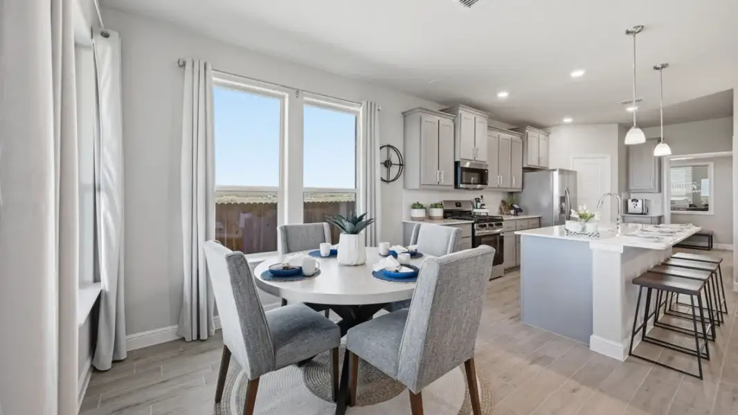Furnished interior view inside a new home in Bluestem, Rhome (Image 13).