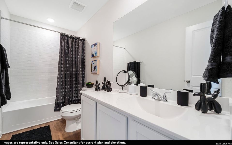 Furnished interior view inside a new home in Katzer Ranch, Converse (Image 9).