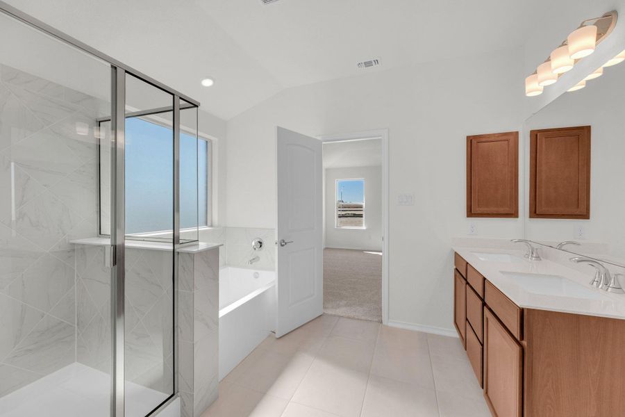 Furnished interior view inside a new home in Salerno - Heritage Collection, Round Rock (Image 8).