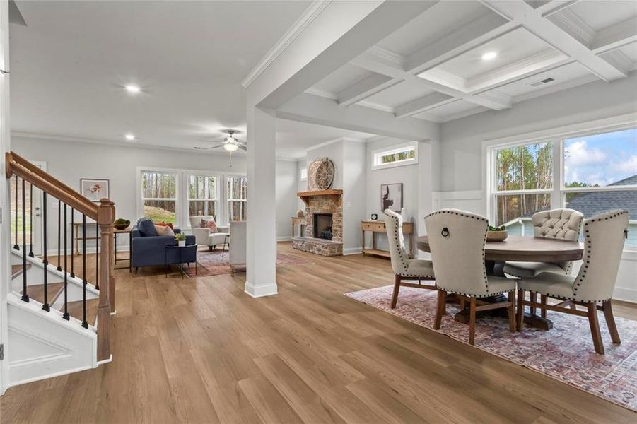 Furnished interior view inside a new home in , Dallas (Image 18).