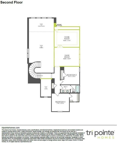 2D floor plan layout of this home in Woodson’s Reserve, Spring, TX (Image 3). 2D floor plan layout of this home in Woodson’s Reserve, Spring, TX (Image 3).