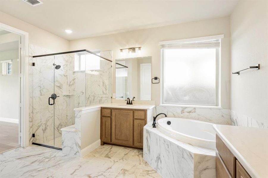 Furnished interior view inside a new home in Timberbrook 3B-4A, Justin (Image 12). Furnished interior view inside a new home in Timberbrook 3B-4A, Justin (Image 12).