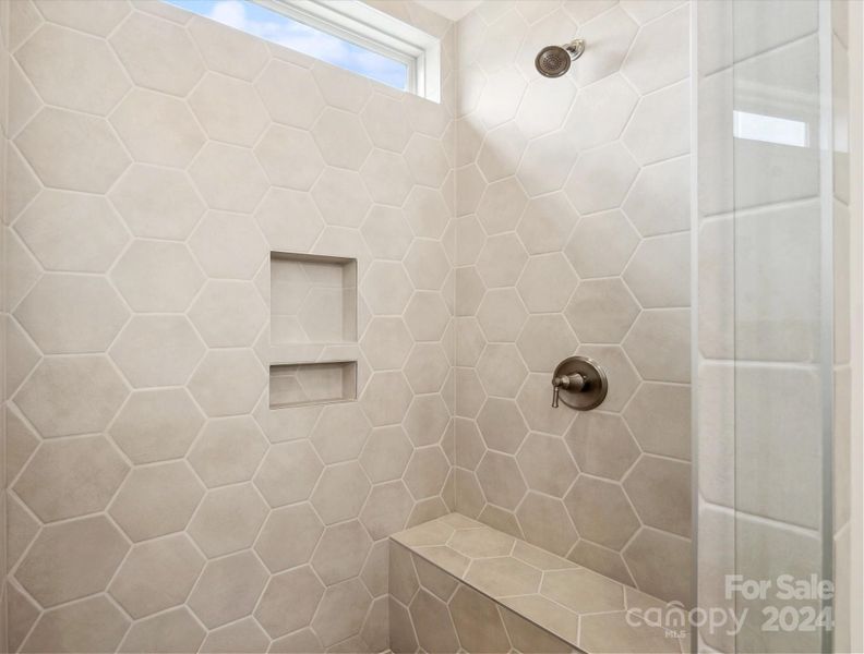 Primary Bathroom Tiled Shower