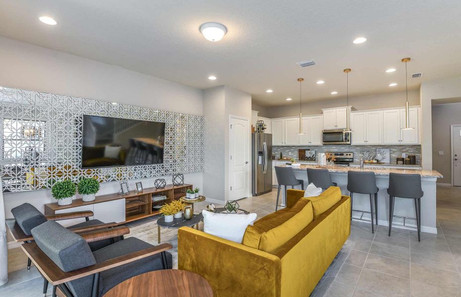 Representative furnished interior of a home built from the Castaway - Interior by Pulte Homes in Windsor Cay Resort, Clermont (Image 14).