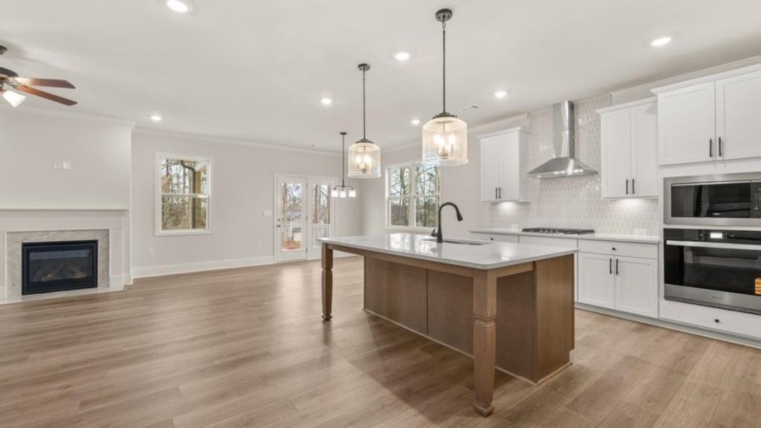 Furnished interior view inside a new home in Thalley Creek Estates, Cumming (Image 10).