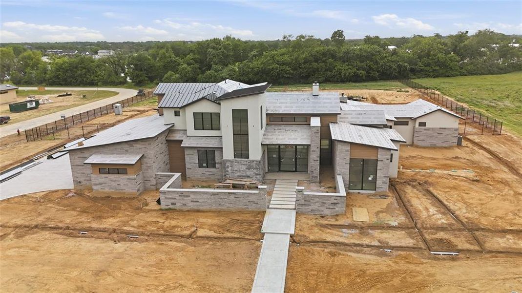 In-progress construction of a new home in , Argyle, TX (Image 9).