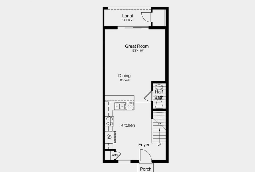 2D floor plan layout for the Ivy by Taylor Morrison in The Towns at Skye Ranch, Sarasota, FL (Image 4).
