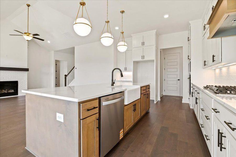 Furnished interior view inside a new home in Brooks Pond, Cumming (Image 10).
