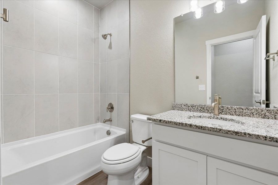 Furnished interior view inside a new home in The Trails at Aspen Ridge, Colorado Springs (Image 9).