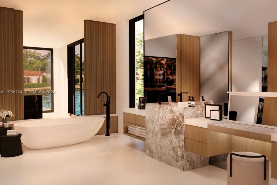 Furnished interior view inside a new home in , Surfside (Image 5). Furnished interior view inside a new home in , Surfside (Image 5).