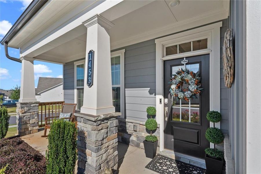 Exterior details and patio area of a home in , Canton (Image 3).