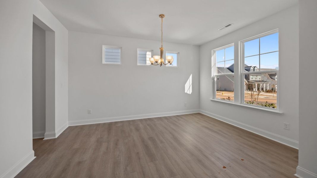 The Burton Plan in Farms at Bellingham by DRB Homes in Charlotte NC -Dining Area