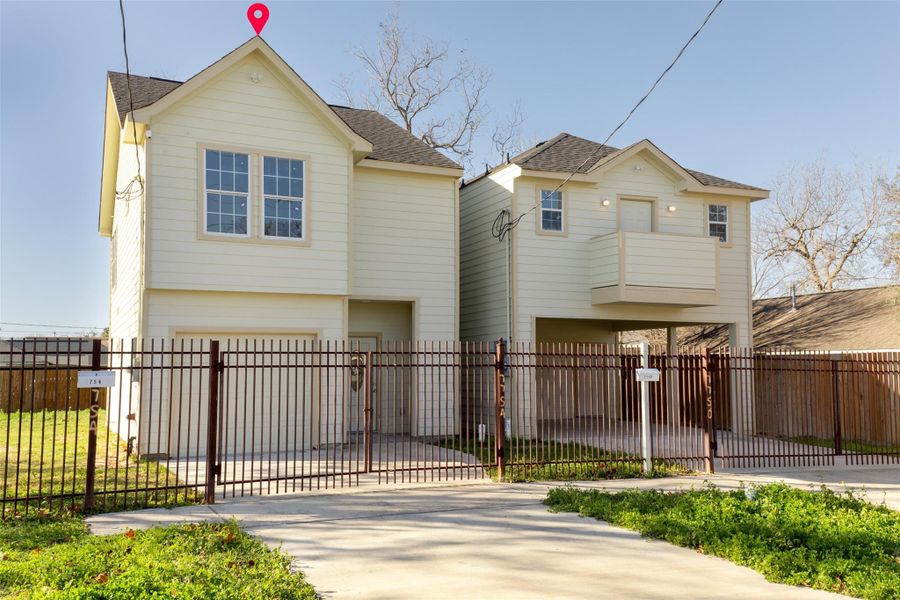 Exterior details and patio area of a home in , Houston (Image 3). Exterior details and patio area of a home in , Houston (Image 3).