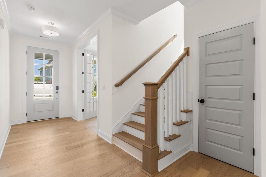 Representative unfurnished interior of a home built from the The Wentworth by RobuckHomes in East & Mason, Wilmington (Image 12). Representative unfurnished interior of a home built from the The Wentworth by RobuckHomes in East & Mason, Wilmington (Image 12).