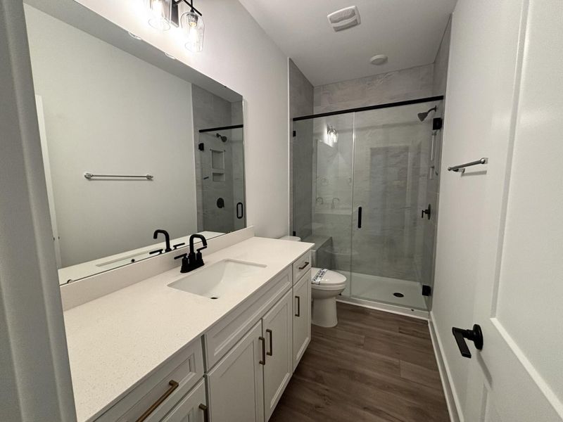 Furnished interior view inside a new home in Villas at Prestwick, Mooresville (Image 5). Furnished interior view inside a new home in Villas at Prestwick, Mooresville (Image 5).