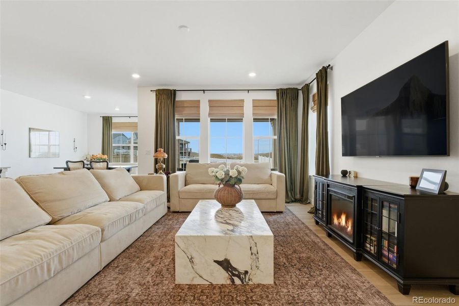 Furnished interior view inside a new home in Harvest Ridge, Aurora (Image 18).