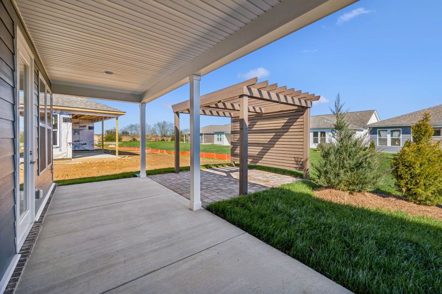 Exterior details and patio area of a home in Del Webb Barton Village, Lebanon (Image 4).