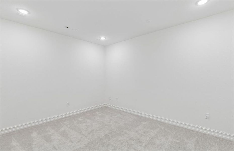 Spacious media room Spacious media room