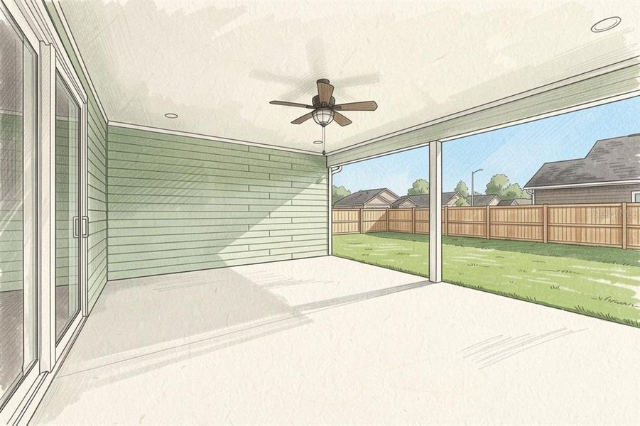 Exterior details and patio area of a home in , Newberry (Image 3).