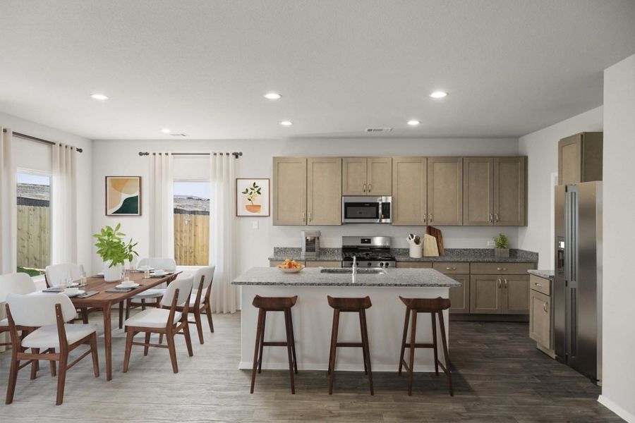 Furnished interior view inside a new home in Cloverleaf, Austin (Image 7).