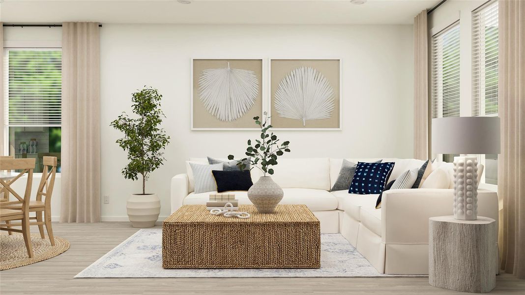 Furnished interior view inside a new home in Winfield Park, Hutto (Image 16). Furnished interior view inside a new home in Winfield Park, Hutto (Image 16).