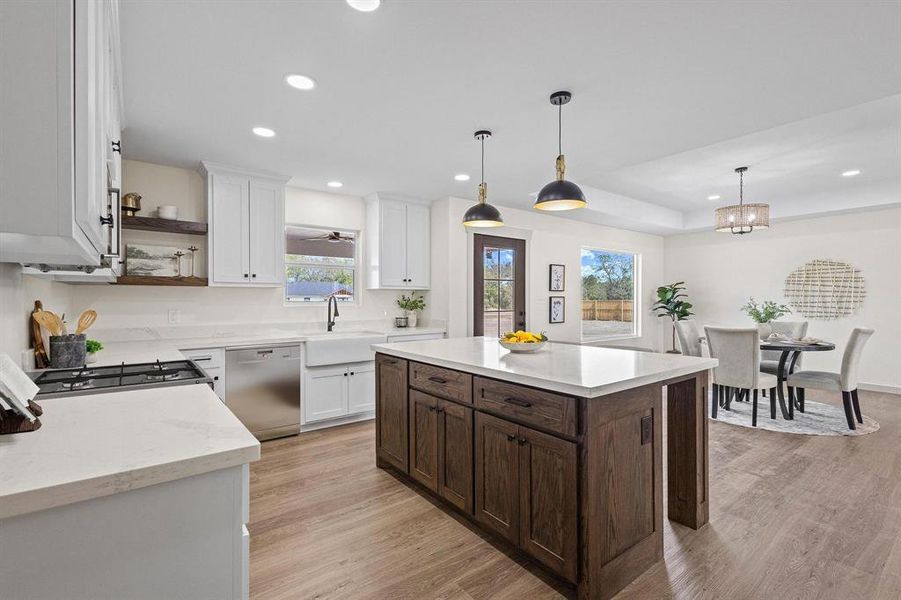 Furnished interior view inside a new home in , Brookston (Image 17).