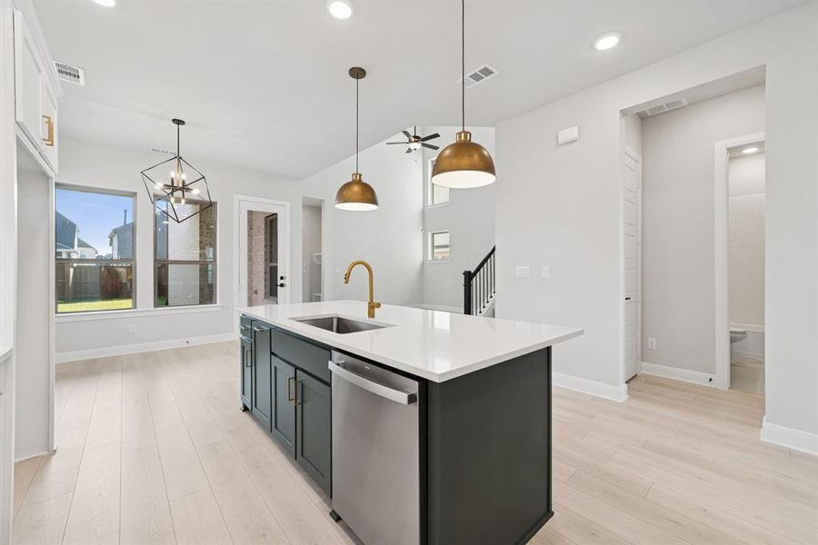 Furnished interior view inside a new home in Mantua Point Gardens, Van Alstyne (Image 4). Furnished interior view inside a new home in Mantua Point Gardens, Van Alstyne (Image 4).