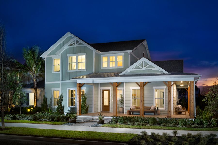 Representative exterior photo of a completed home built from the Montauk by Mattamy Homes in Newfield, Palm City, FL (Image 22).