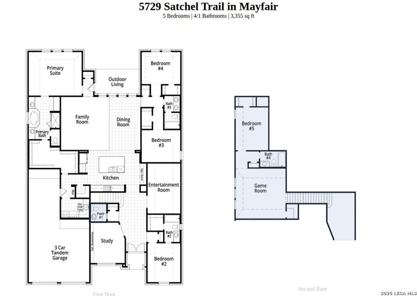 2D floor plan layout of this home in Mayfair, New Braunfels, TX (Image 4). 2D floor plan layout of this home in Mayfair, New Braunfels, TX (Image 4).