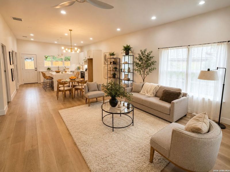 Furnished interior view inside a new home in , San Antonio (Image 4).