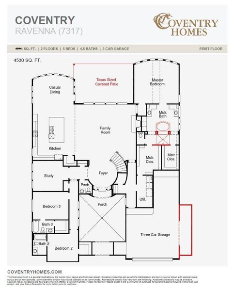 2D floor plan layout of this home in Harvest Green, Richmond, TX (Image 5). 2D floor plan layout of this home in Harvest Green, Richmond, TX (Image 5).