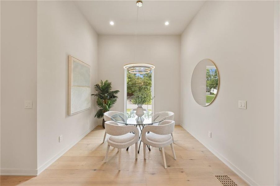 Furnished interior view inside a new home in , Sandy Springs (Image 16). Furnished interior view inside a new home in , Sandy Springs (Image 16).