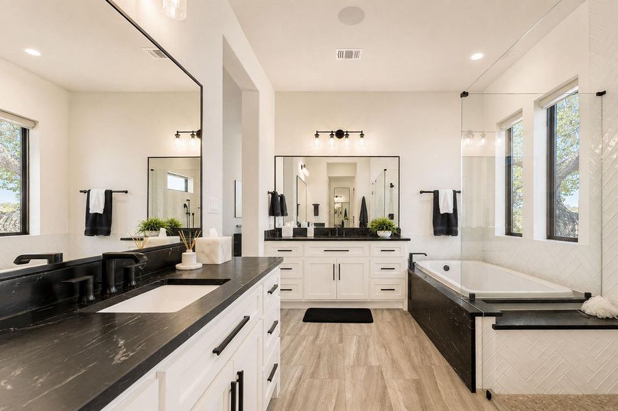 Furnished interior view inside a new home in , Dripping Springs (Image 8).