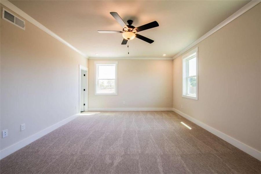 Spacious, unfurnished interior of a new home in The Paddocks at Doc Hughes, Buford (Image 25). Spacious, unfurnished interior of a new home in The Paddocks at Doc Hughes, Buford (Image 25).