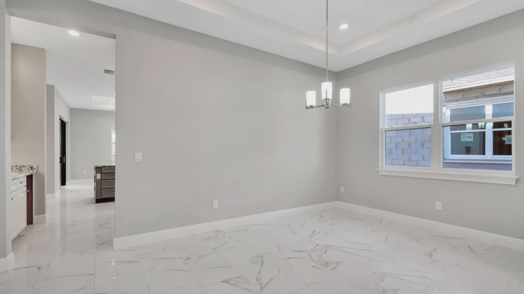 Representative furnished interior of a home built from the Canary by DRB Homes in River Preserve Estates, Parrish (Image 7).
